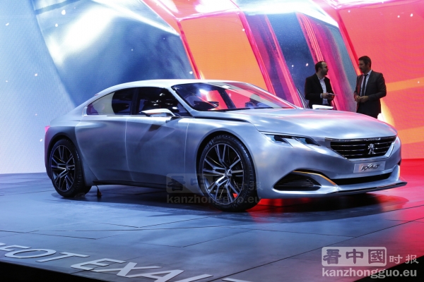标志Peugeot世界首发Exalt概念车（摄影：李牧/看中国）