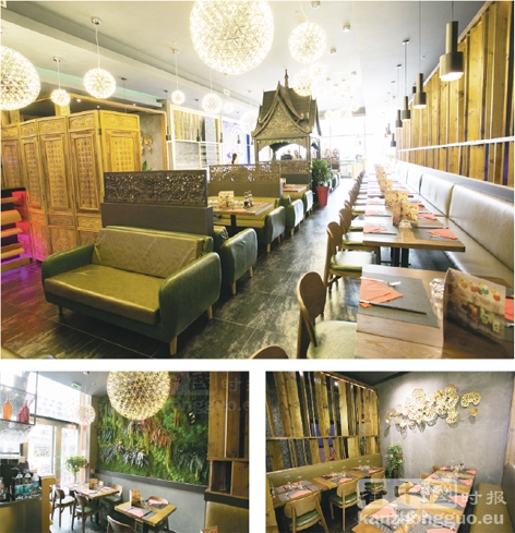 位于19区Thaï Basilic的室内装潢设计。(摄影:宋源/看中国) 位于19区Thaï Basilic的室内装潢设计。(摄影:宋源/看中国)