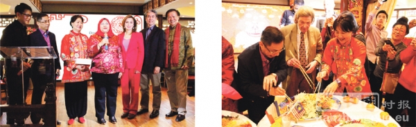 马来西亚社团迎新年当日的欢快场面。（摄影：程茗芝/看中国）