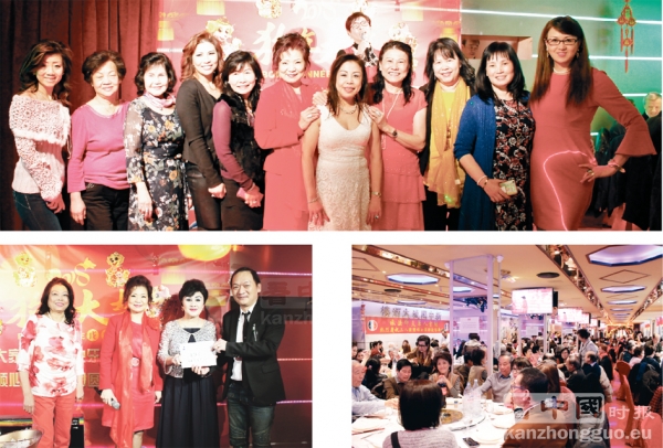 上图:旅法印支华人会馆副会长陈婵凤(左六)与姐妹们合影;左下图:一位幸运嘉宾抽中机票大奖;右下图:当日的活动高朋满座。(摄影:林莲怡/看中国) 上图:旅法印支华人会馆副会长陈婵凤(左六)与姐妹们合影;左下图:一位幸运嘉宾抽中机票大奖;右下图:当日的活动高朋满座。(摄影:林莲怡/看中国)