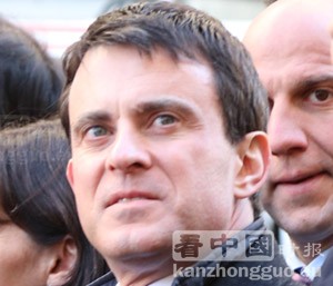 法国内政部长瓦尔斯(摄影:晨光/看中国) 法国内政部长瓦尔斯(摄影:晨光/看中国)