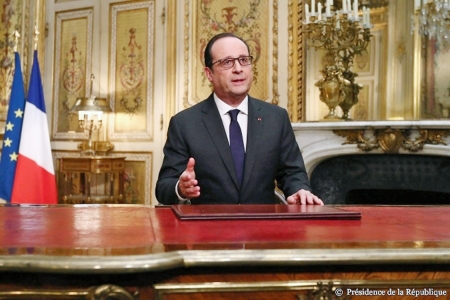 法国总统奥朗德新年祝愿 (爱丽舍宫官网)