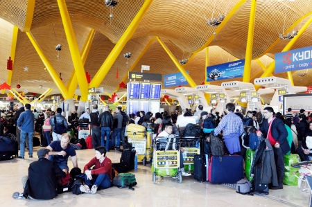 马德里巴拉哈斯机场(AFP/Getty Images) 马德里巴拉哈斯机场(AFP/Getty Images)
