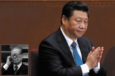 习近平(右)、江泽民(左)(AFP/Getty Images) 习近平(右)、江泽民(左)(AFP/Getty Images)
