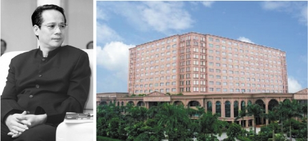 东莞太子酒店董事长梁耀辉组织卖淫案在东莞开庭审理。(网络合成) 东莞太子酒店董事长梁耀辉组织卖淫案在东莞开庭审理。(网络合成)