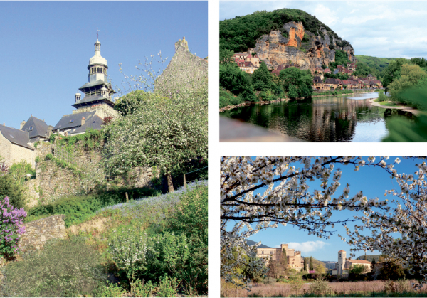左:蒙孔图尔的教堂(Mairie de Moncontour);右上:从多尔多涅河看拉罗克加雅克镇(Y. LEMAÎTRE-LPBVF);右下:卢尔马兰小镇城堡(Véronique LARRUE)。 左:蒙孔图尔的教堂(Mairie de Moncontour);右上:从多尔多涅河看拉罗克加雅克镇(Y. LEMAÎTRE-LPBVF);右下:卢尔马兰小镇城堡