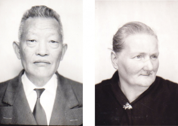 晚年的徐思九与妻子奥古斯蒂娜 晚年的徐思九与妻子奥古斯蒂娜