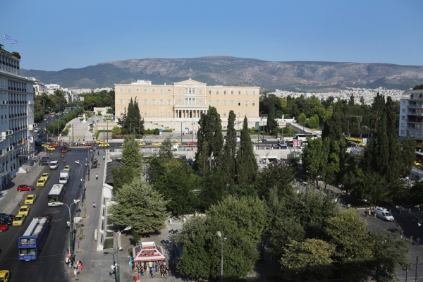 24日晚间,希腊财长正式提交新一轮资金援助申请。(Getty Images) 24日晚间,希腊财长正式提交新一轮资金援助申请。(Getty Images)