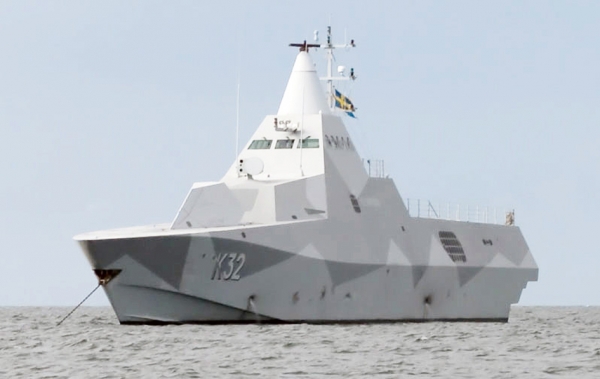 瑞典相信他们找到了俄罗斯潜艇的残骸。图为瑞典现役海军船之一(维基百科) 瑞典相信他们找到了俄罗斯潜艇的残骸。图为瑞典现役海军船之一(维基百科)