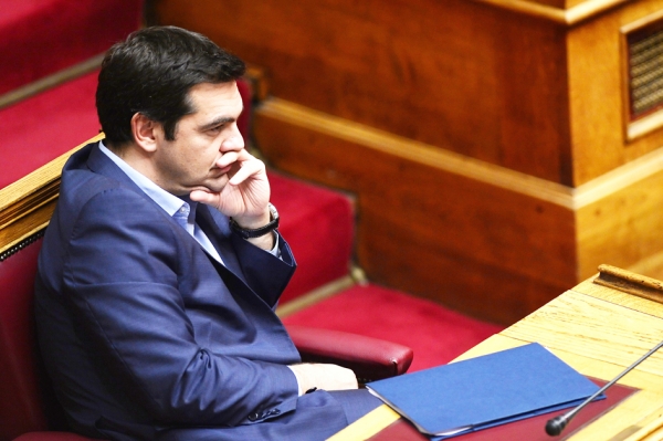 希腊总理齐普拉斯8月20日提交辞呈，宣布辞职。（AFP/Getty Image)