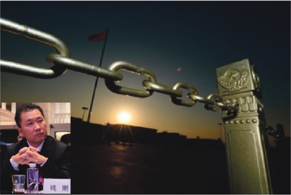 中国证券监督管理委员会党委委员、副主席姚刚涉嫌严重违纪被查。(网络图片合成) 中国证券监督管理委员会党委委员、副主席姚刚涉嫌严重违纪被查。(网络图片合成)