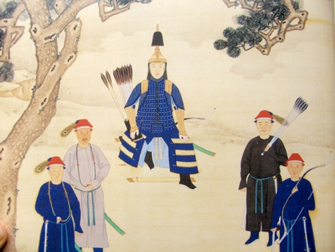 青年康熙出狩图(局部)(维基百科) 青年康熙出狩图(局部)(维基百科)