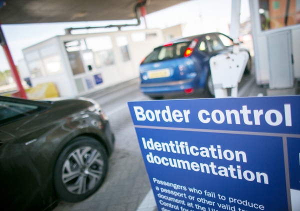 英国一处边防检查站(Getty Images) 英国一处边防检查站(Getty Images)