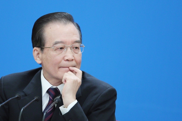 2012年新闻发布会上的温家宝 (Getty Images) 2012年新闻发布会上的温家宝 (Getty Images)