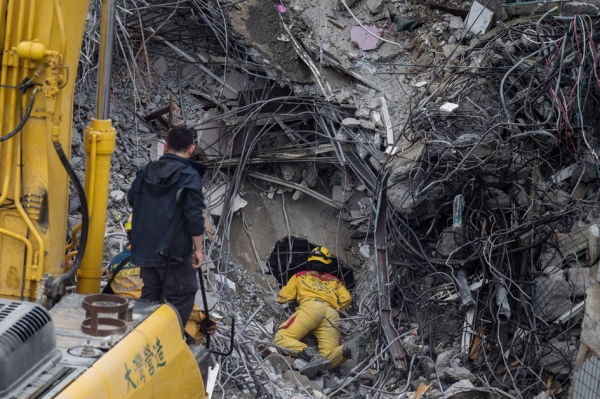 台南强震救援历时8天,地震造成116人罹难,1人失踪。(Getty Images) 台南强震救援历时8天,地震造成116人罹难,1人失踪。(Getty Images)