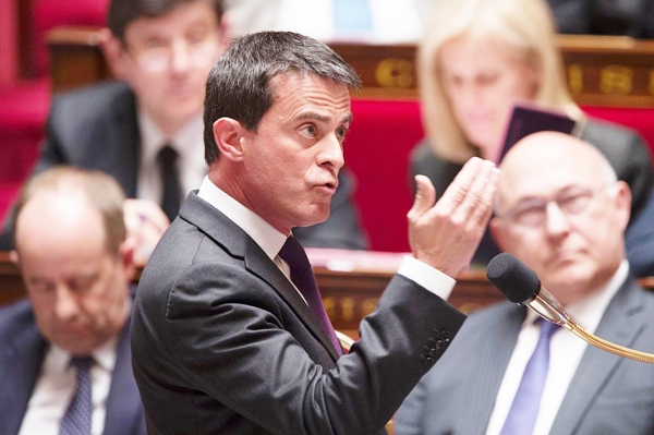 2016年5月4日,瓦尔斯在国民议会上讲话。(AFP/Getty Images) 2016年5月4日,瓦尔斯在国民议会上讲话。(AFP/Getty Images)