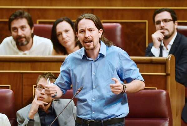 伊格莱西亚斯(Pablo Iglesias),他领导的“我们能”党提出了这一法案。(AFP/Getty Images) 伊格莱西亚斯(Pablo Iglesias),他领导的“我们能”党提出了这一法案。(AFP/Getty Images)