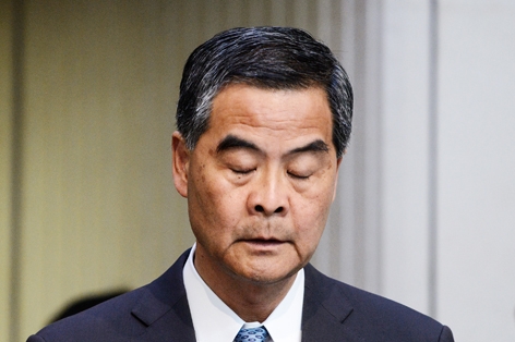 梁振英 (AFP/Getty Images) 梁振英 (AFP/Getty Images)