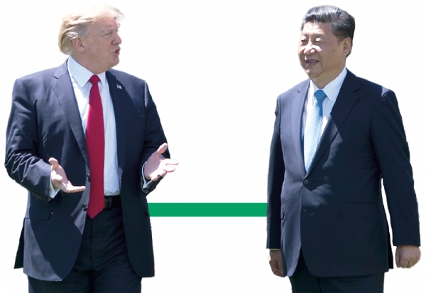 4月6日,习近平与川普会面。(AFP/Getty Images) 4月6日,习近平与川普会面。(AFP/Getty Images)