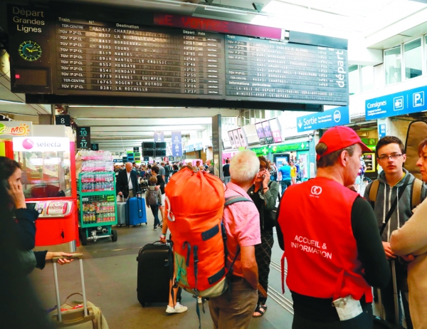 7月31日的蒙帕纳斯火车站(AFP/Getty Images) 7月31日的蒙帕纳斯火车站(AFP/Getty Images)