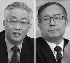 张国清(左)与李鸿忠(右) 张国清(左)与李鸿忠(右)