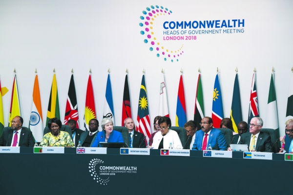 2018年4月19日,伦敦主持召开英联邦政府首脑会议。(Getty Images) 2018年4月19日,伦敦主持召开英联邦政府首脑会议。(Getty Images)