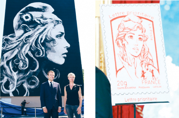 新版邮票(左)与旧版邮票(右)(AFP/Getty Images) 新版邮票(左)与旧版邮票(右)(AFP/Getty Images)