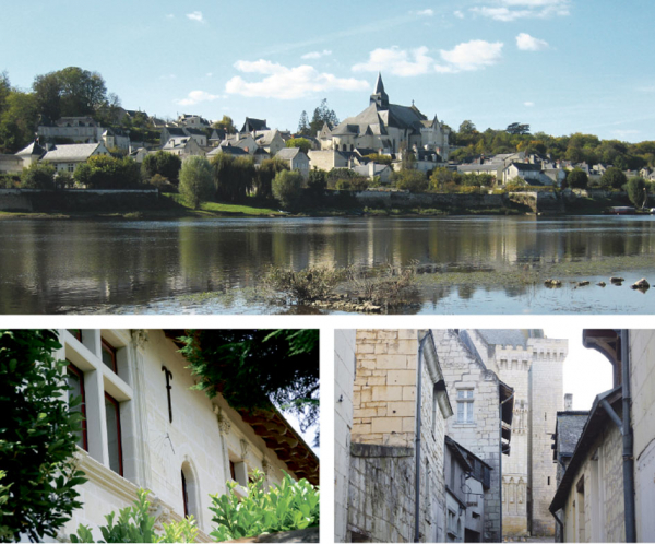 上图:康代-圣-马丁小镇远景,中间为圣-马丁学院教堂(Manfred Heyde/维基百科);下左:小镇上的文艺复兴建筑(P. BERNARD_LPBVF);下右:小镇中的砂纸白垩岩建造的房屋(Danielclauzier/维基百科)。 上图:康代-圣-马丁小镇远景,中间为圣-马丁学院教堂(Manfred Heyde/维基百科);下左:小镇上的文艺复兴建筑(P. BERNARD_LPBVF);下