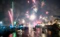 德国汉堡2019年新年燃放的烟花（AFP／Getty Images）
