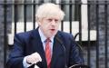 英国首相约翰逊4月27日重返工作岗位，并在唐宁街发表演说。（Getty Images）