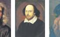 左图：牛顿（Ralph Hammann/Wikimedia Commons/CC BY-SA 4.0）；中图：莎士比亚（Ralph Hammann/Wikimedia Commons/CC BY-SA 4.0）；右图：达芬奇（Ralph Hammann/Wikimedia Commons/CC BY-SA 4.0）。