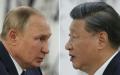9月15日，普京和习近平在上合组织 (SCO) 领导人峰会期会晤。（图片来源：ALEXANDR DEMYANCHUK/SPUTNIK/AFP via Getty Images）