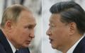 2022年9月15日，普京和习近平在撒马尔罕上海合作组织 (SCO) 领导人峰会期间的会晤。