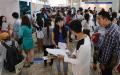 中国某个招聘会现场（Getty Images）
