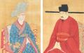 左：章献太后（台北故宫博物院）；右：宋仁宗（台北故宫博物院）。