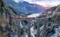 瑞士冰川快车穿越兰德瓦瑟高架桥（Landwasser Viaduct）（123RF）