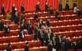 2025年3月4日，在北京人民大会堂举行的中共政协会议开幕式结束后，代表们陆续离场。（图片来源：PEDRO PARDO/AFP via Getty Images）