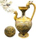 银鎏金龙柄鸡首壶             唐代金银器珍品                 国之瑰宝