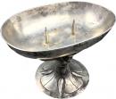 西汉高足托盘银烛台