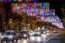 马德里Goya街道，圣诞灯光璀璨。西班牙卫生部呼吁民众在圣诞和新年期间尽量避免旅行。（Pablo Blazquez Dominguez/Getty Images）