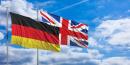 图为德国和英国国旗（123RF）