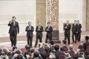 2022年10月23日，中共二十大新常委亮相。（Kevin Frayer/Getty Images）
