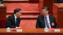 2019年3月15日，中共党魁习近平（右）和中国政治协商会议主席汪洋（左）出席全国人民代表大会第四次全体会议。（图片来源：Andrea Verdelli/Getty Images）