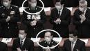 前中共国防部长李尚福、魏凤和在北京人民大会堂参加会议。（图片来源：Getty Images）