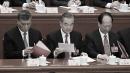 马兴瑞此前在北京参加会议（左一）。（Getty Images）