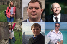 瑞查德一家五口及飞行员