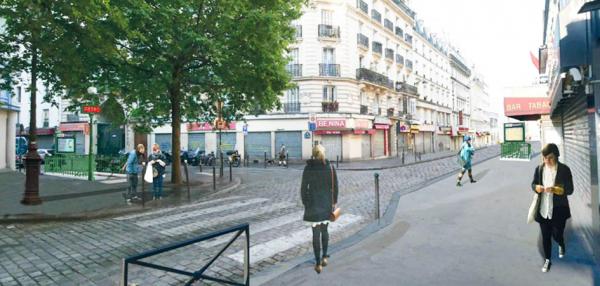 大图:美丽城街区地铁站新的进出口建成效果图(Copyright©RATP) 大图:美丽城街区地铁站新的进出口建成效果图(Copyright©RATP)