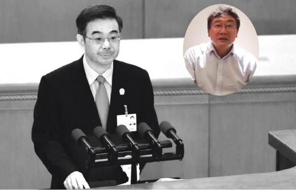 上图：周强（Getty Images）  右上图：王林清法官（视频截图）