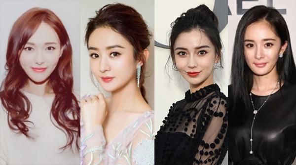 唐嫣、赵丽颖、杨颖、杨幂(合成图片)