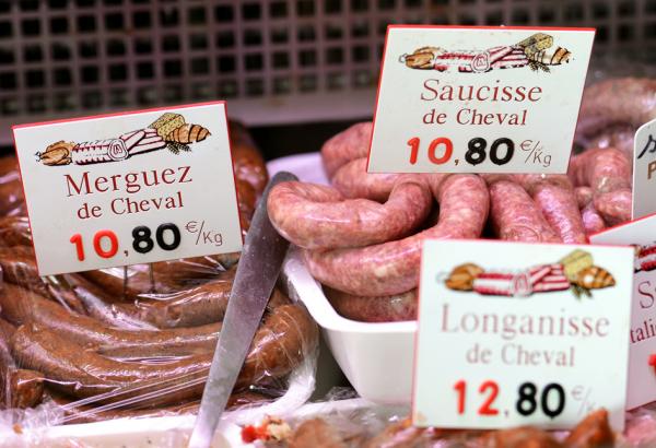 市场上的马肉(AFP/Getty Images)